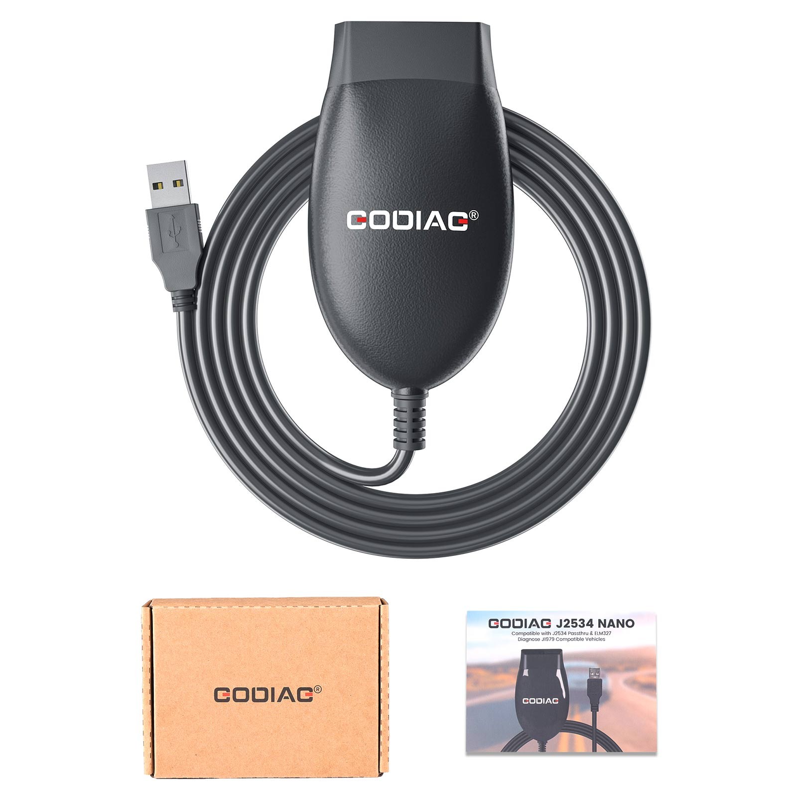 GODIAG GD101 J2534 Diagnostic Cable Fit J2534 Passthru ELM327 Diagnose J1979 UK
