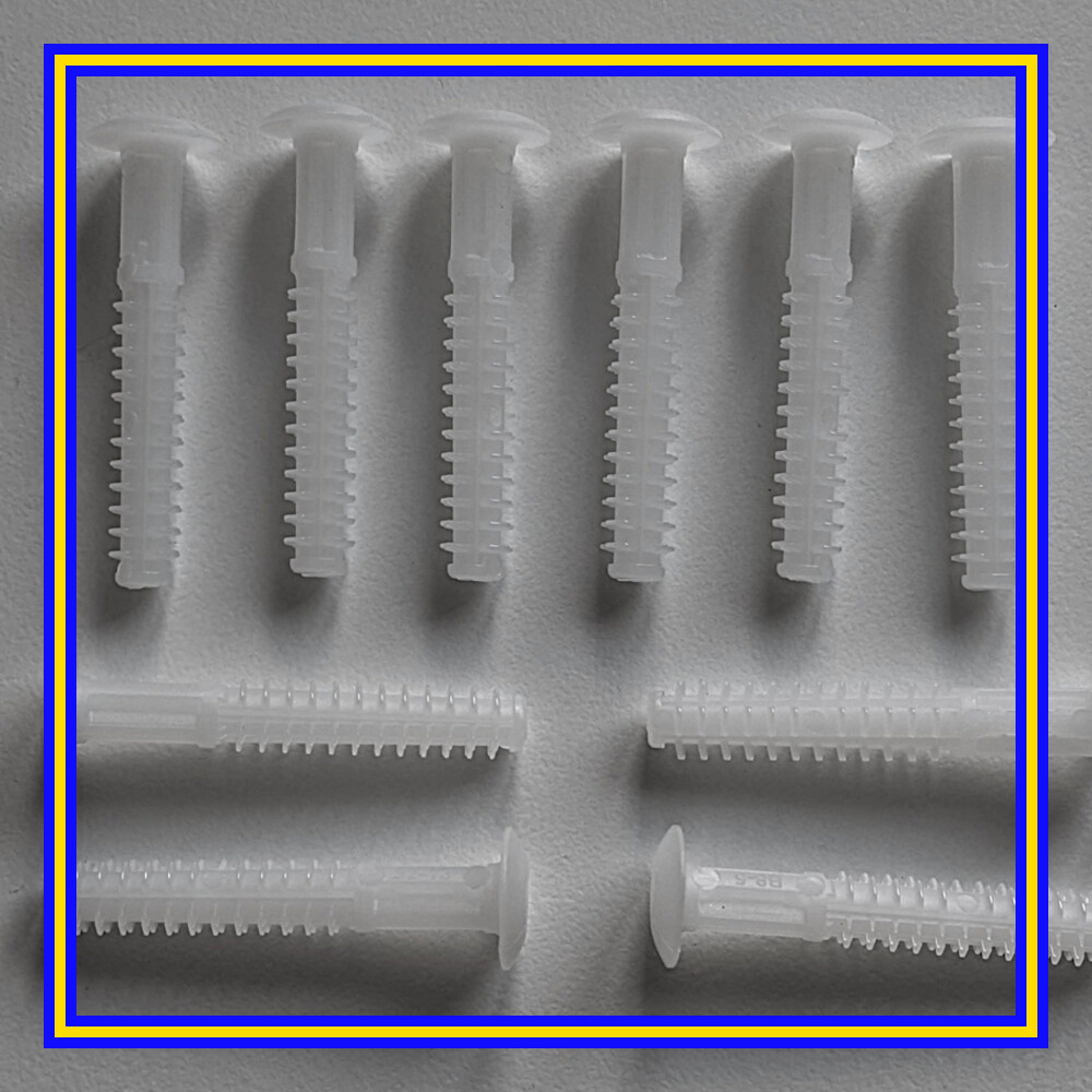 110519 x 10 IKEA Plastic  Screw Plug Pin Peg KOMPLEMENT HEMNES MALM in White