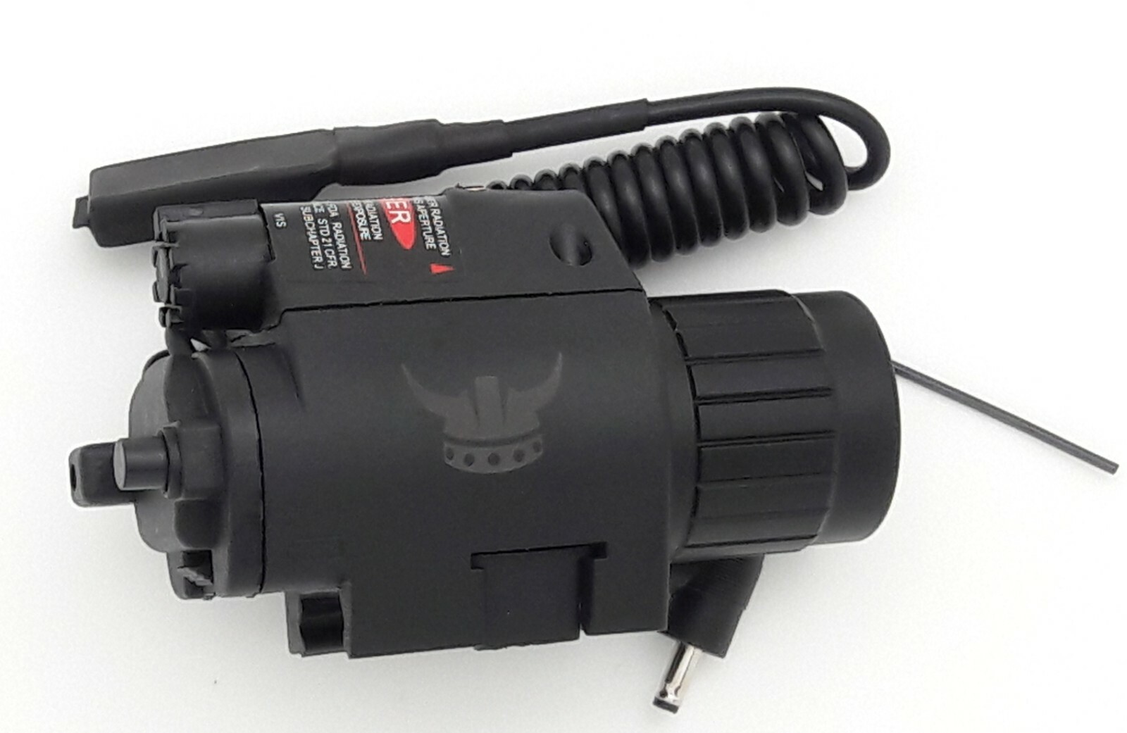 Black LED Flashlight & Red Laser Sight w/Pressure Switch & Picatinny Rail Mount