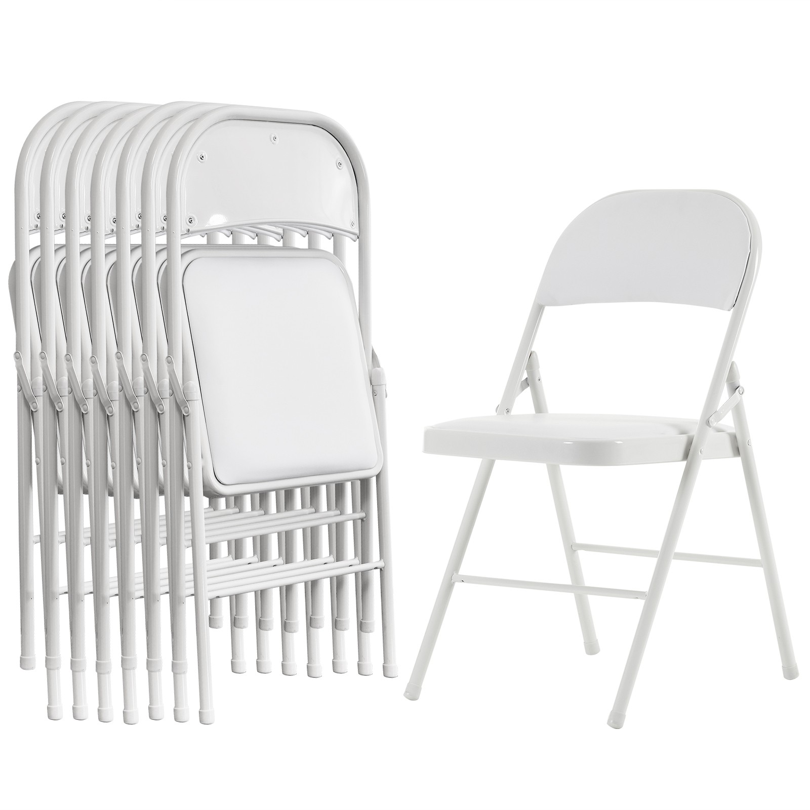 【Old Code：33292149】4pcs Elegant Foldable Iron & PVC Chairs for Convention