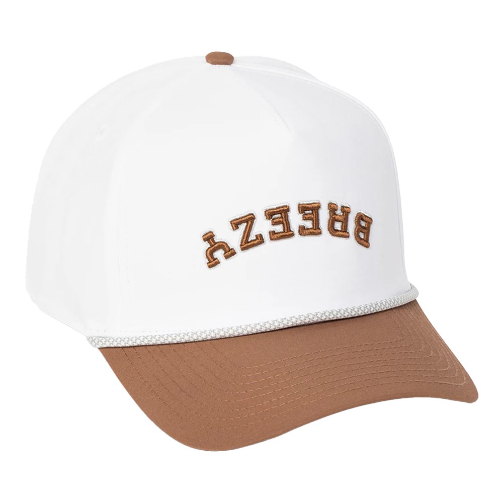 NEW Breezy Golf Flipped Breezy Rope Snapback Hat Cap - Caramel