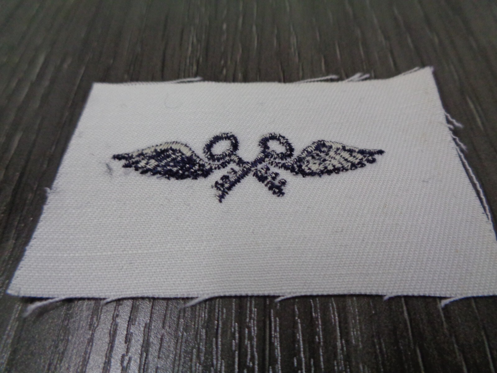Military US NAVY AVIATION STOREKEEPER STRIKER Patch VIETNAM ISSUE SUNNER WHITE