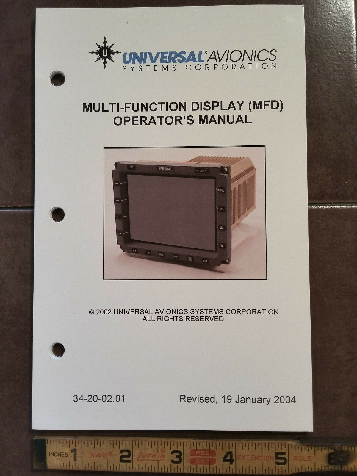 Universal MFD Multi-Function Display Operator's Manual