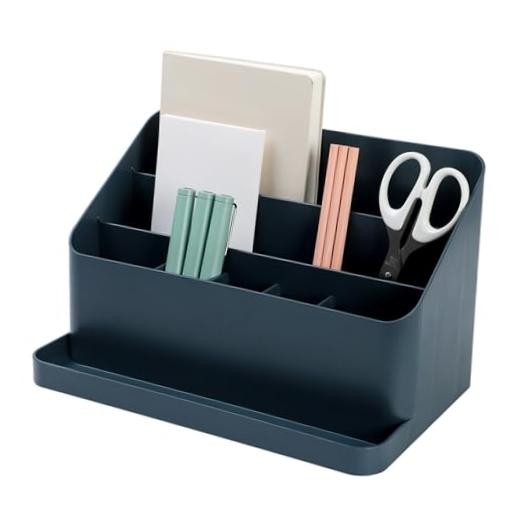 Desk Organizer, Office Supplies, Blue, Made in Korea | ORGANIZER Prussian Blue