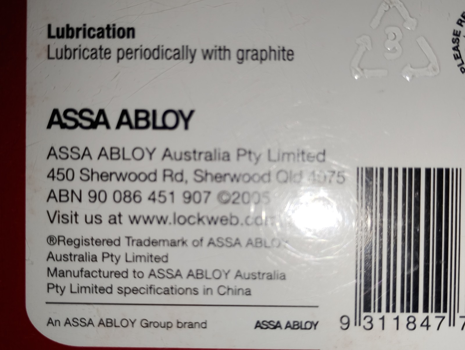 Lockwood Handy Lock Dial Padlock