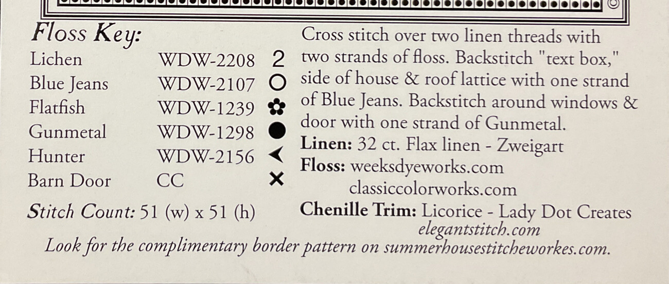2020 FRAGMENTS IN TIME VIRTUES - #2 SERENITY Cross Stitch Pattern/Chart