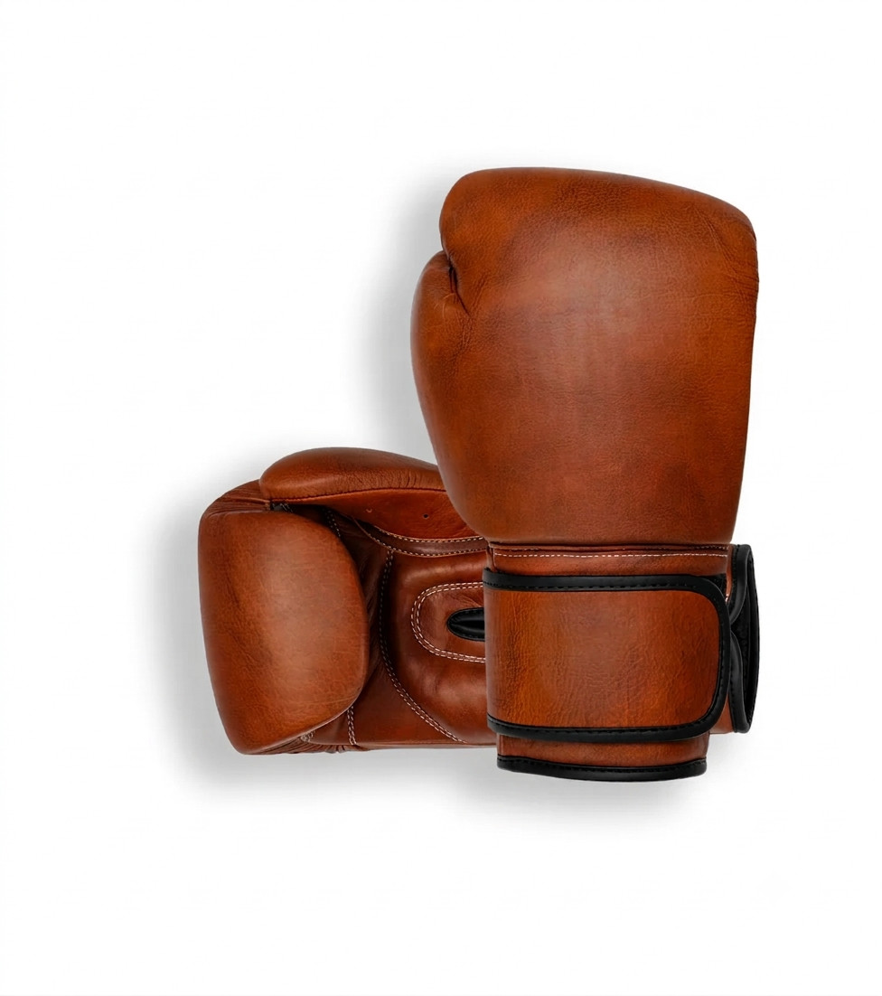 Custom Genuine Leather Boxing Gloves Training Sparring Fight Gloves Handmade