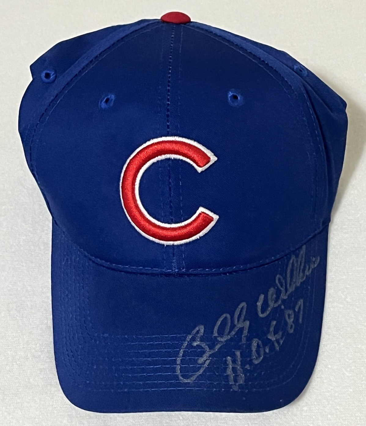 Billy Williams Baseball Hat Autographed Chicago Cubs HOF 1987 The Best