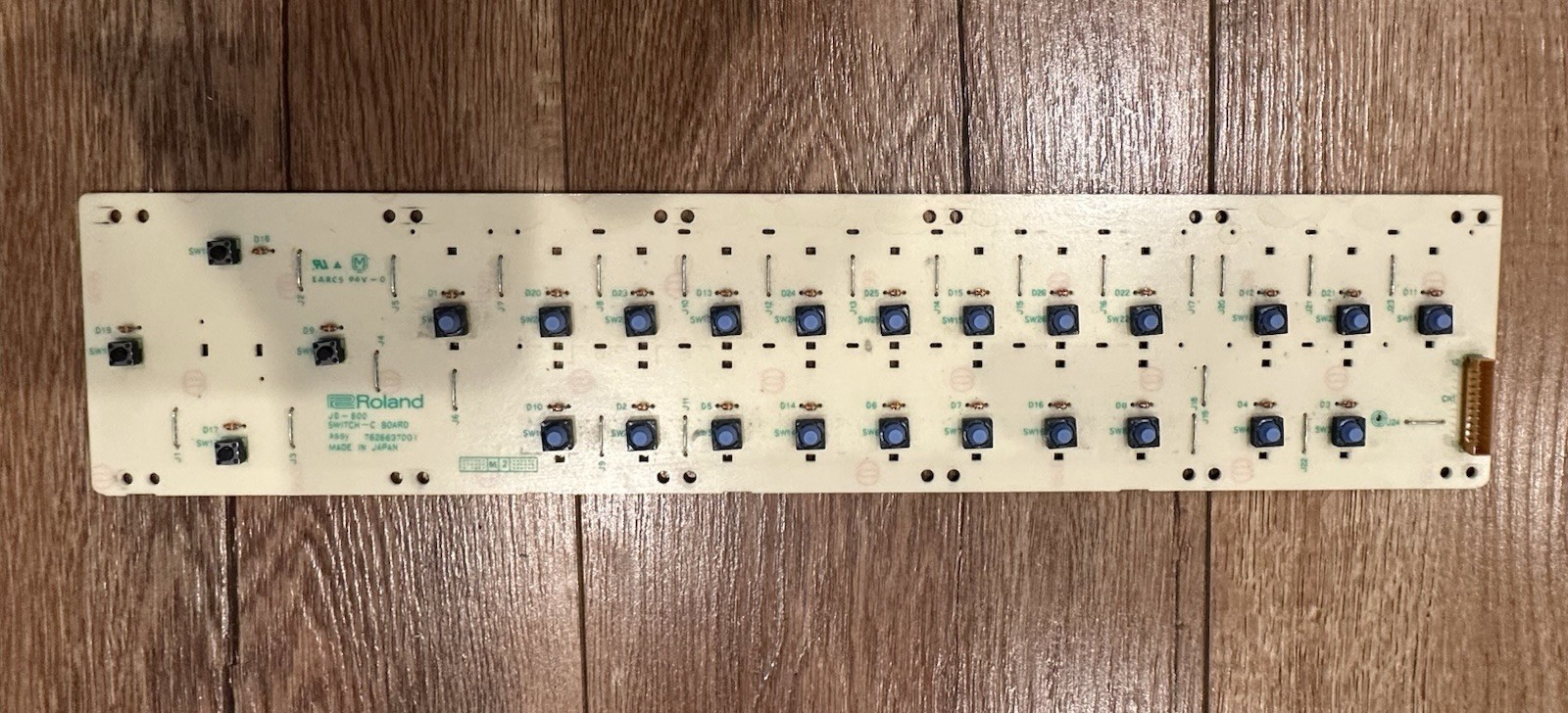 Roland JD-800 Switch C Board Assembly............#74