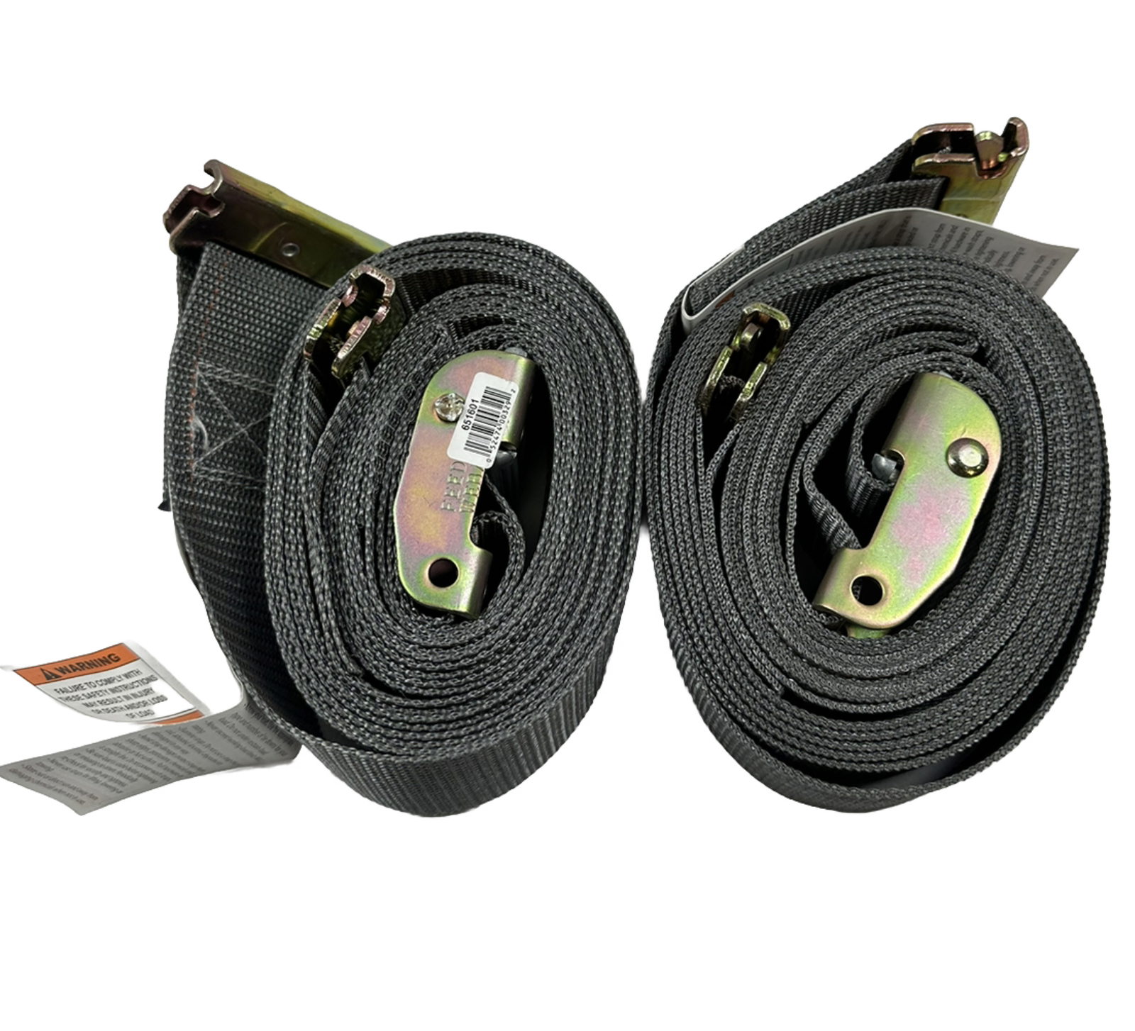 2 Kinedyne 651601 Logistic Cam Buckle Straps, 16ftx2In, 835lb