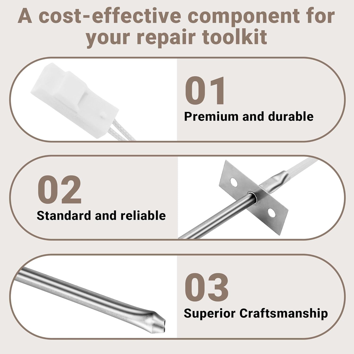 Frigidaire Compatible Oven Temperature Sensor - Easy Install & Accurate 32-500°F