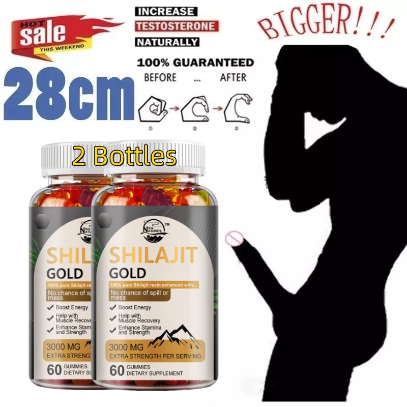Shilajit Gummies Max Strength | Pure 100% Authentic Himalayan Origin 120 Gummies