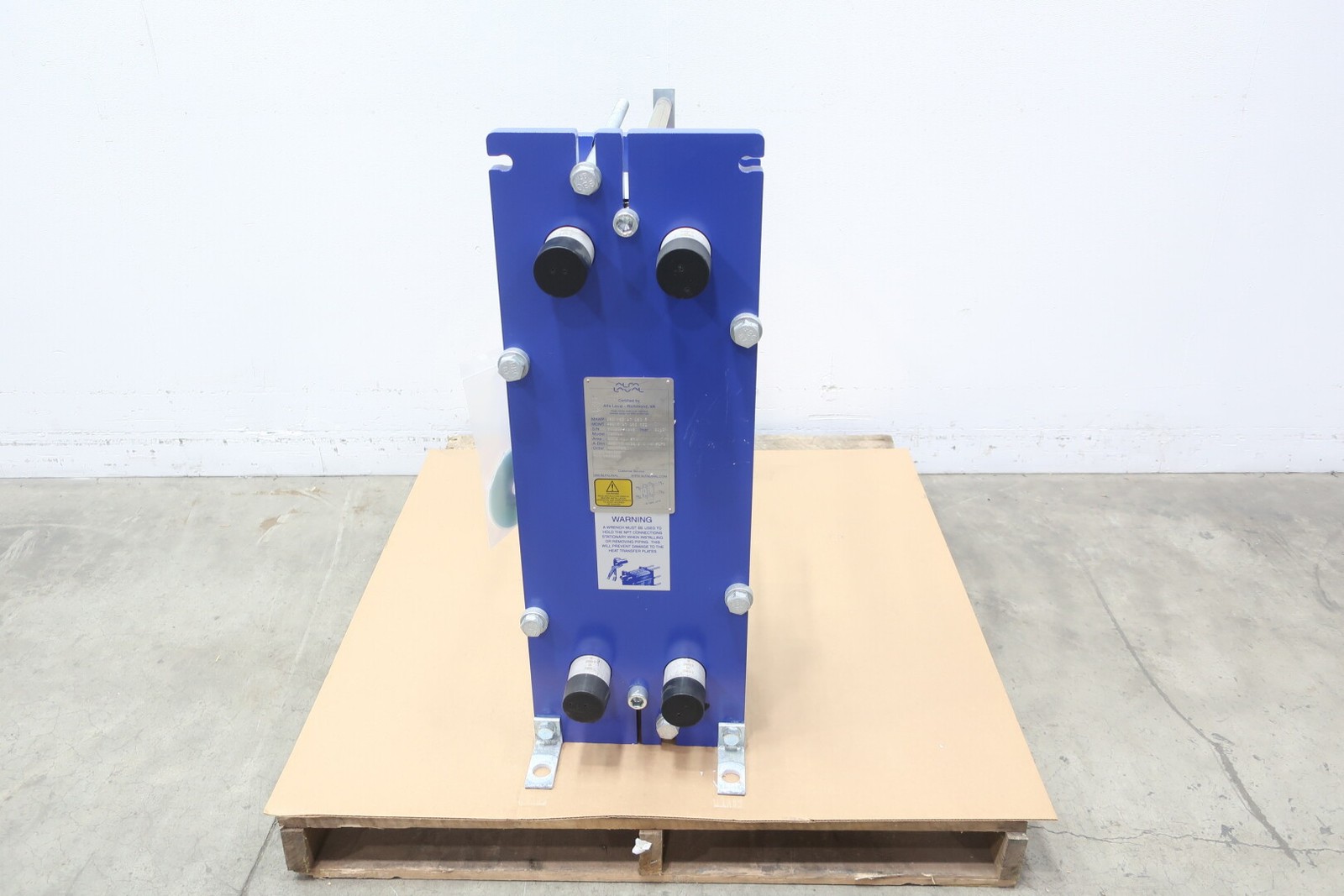 Alfa Laval M6-MFG Gasketed Plate & Frame Heat Exchanger 54.3sq.ft 2in Npt