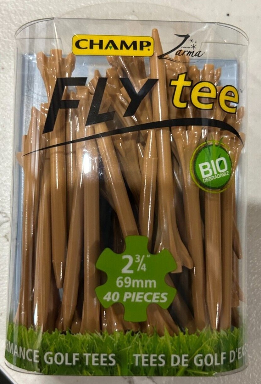 Champ Zarma FLYtee 2 3/4" Advance Golf Tees Plastic 6-Prong Head - Pack of 40
