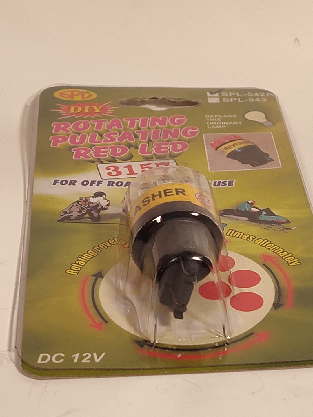 Rotating Pulsating Red LED 3157 Bulb SPL Products