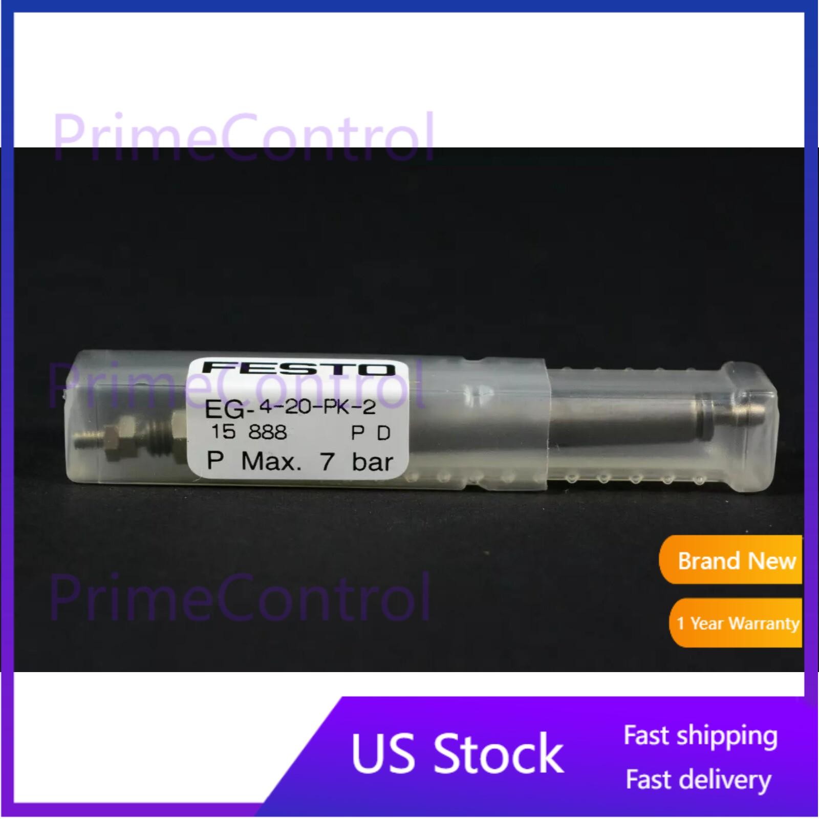 US FREE TAX New Festo EG-4-20-PK-2 15888 Round cylinder