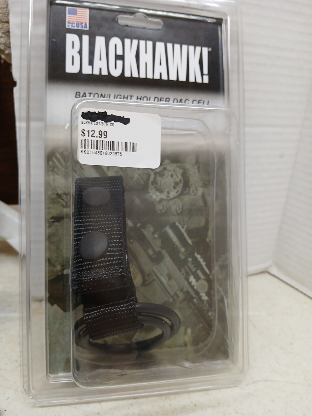 Blackhawk LE Duty Gear Light/Baton Holder D&C Cell w/ Belt Loop Slot -Brand New-