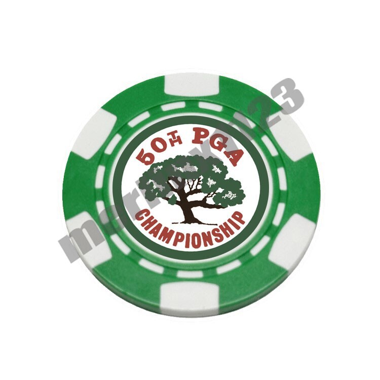 1968 PGA Championship Pecan Valley Dia-magnetic Clay Poker Chip Golf Ball Marker