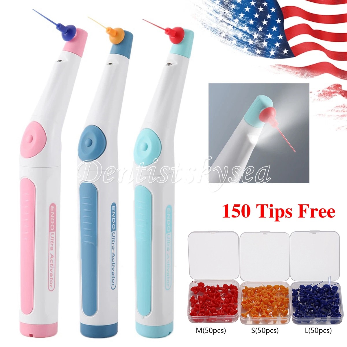 LED Dental Endo Ultra Activator Endo Ultrasonic Irrigator Root Canal Handpiece