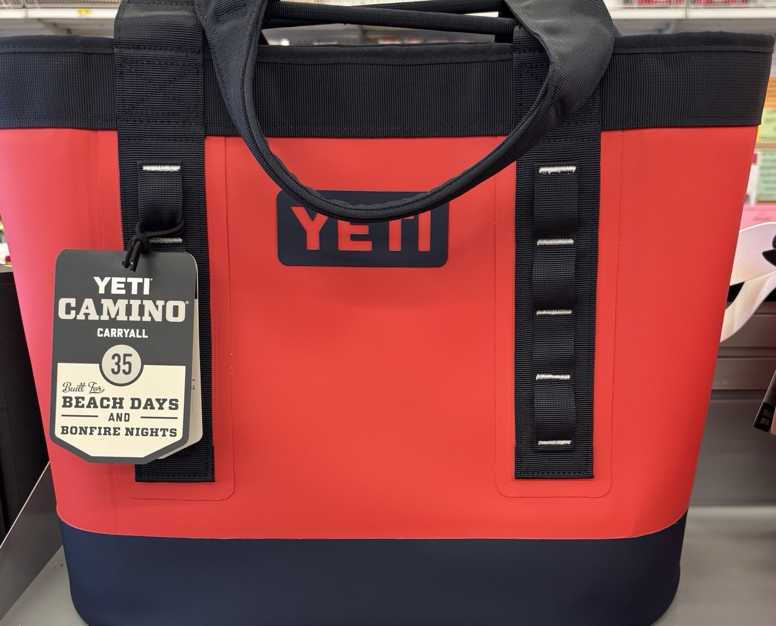YETI Camino Carryall 35 35L Storage Tote Bag Red/Navy