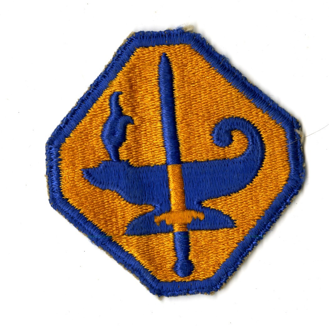 Army Specialized Training Program White Back Patch WWII Vintage