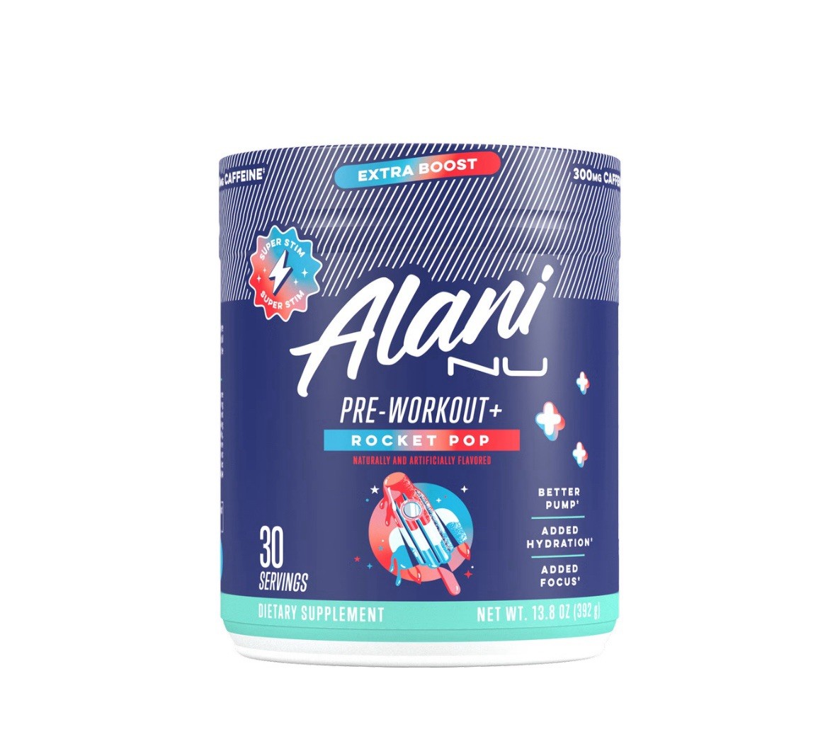 Alani Nu Pre-Workout - Rocket Pop Flavor, 30 Servings/13.8 oz(s), Free Shipping