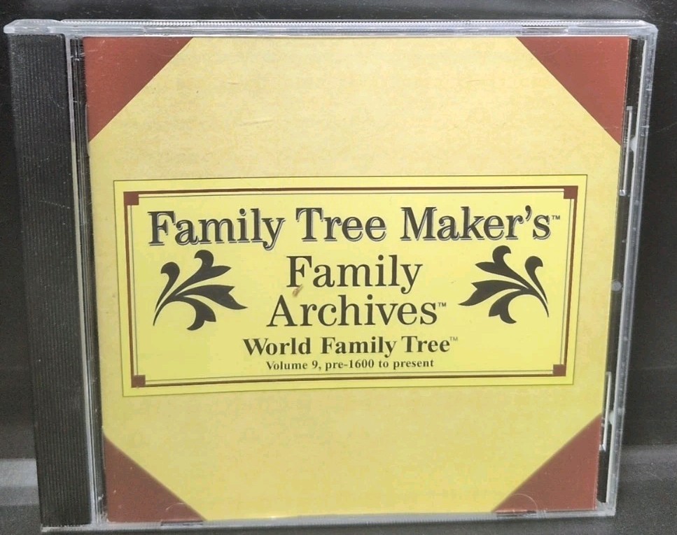 CD Family Tree Maker's World Famiy Tree Volume 9 B467