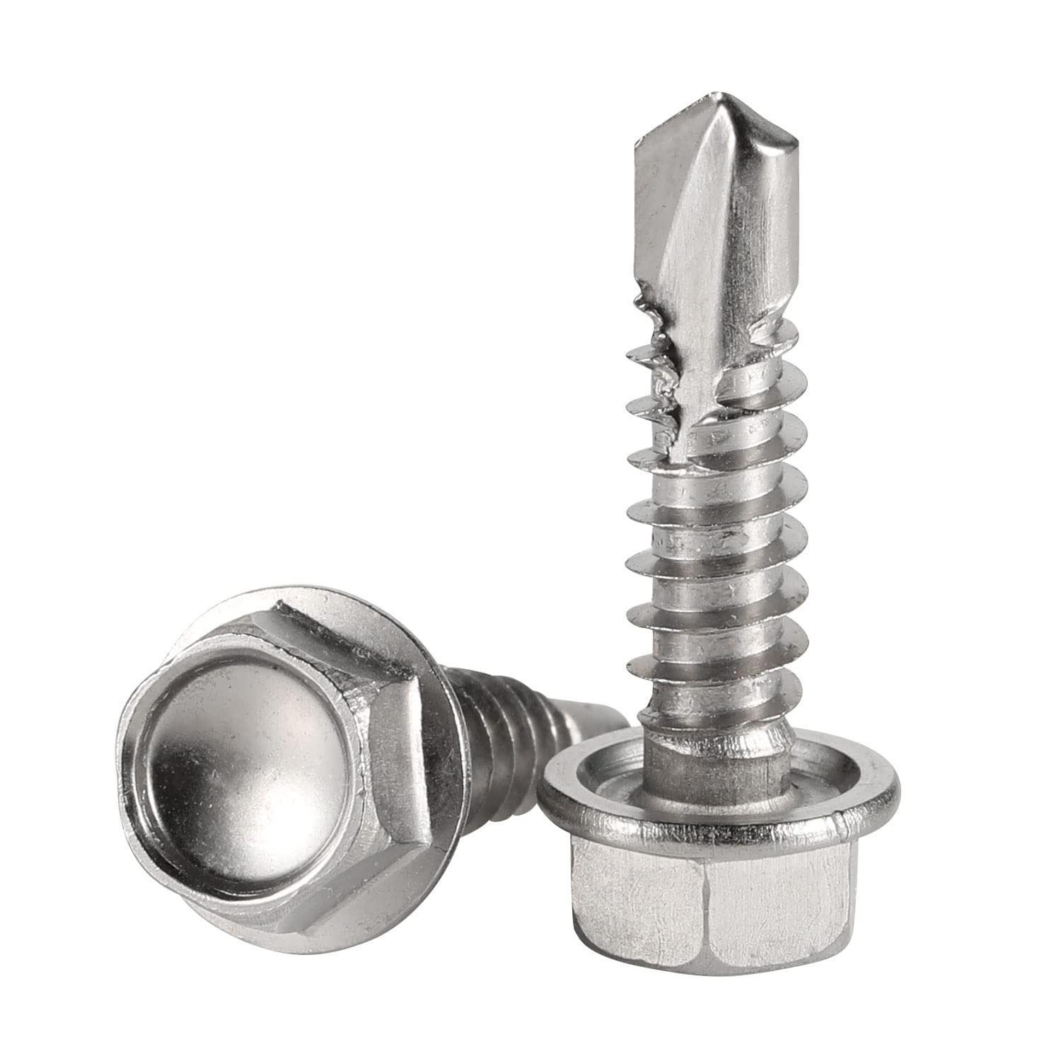 Mellewell #14 x 3/4" Hex Washer Head Self Drilling Screws, x 3/4