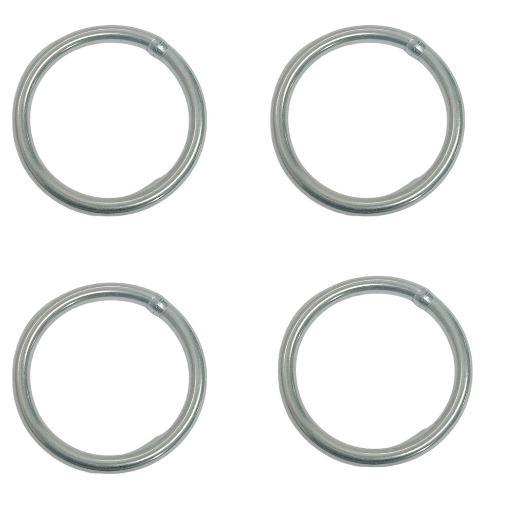 400 LBS WLL Boat Marine Stainless Steel Round Ring Link Connect 1/8" 4 Pcs
