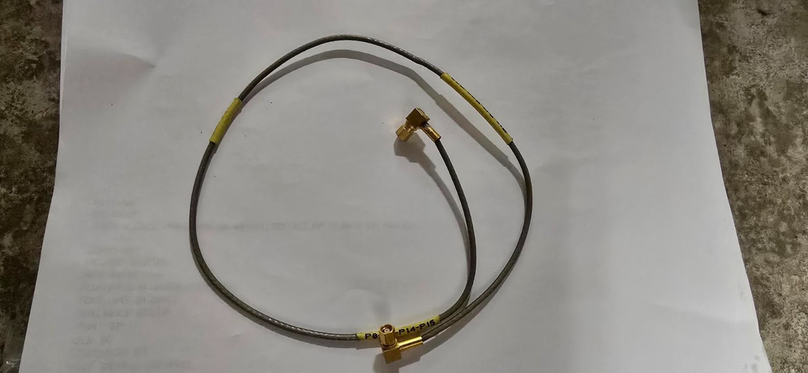 (2) BAE SYSTEMS RADIO FREQ CABLE ASSY 123479 5995-00-107-1781