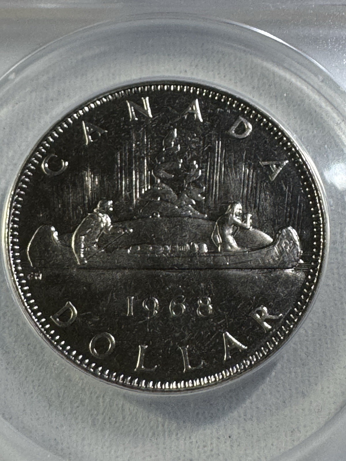 1968 Canada $1 Proof Like Coin Graded MS 67 by ANACS Voyageur
