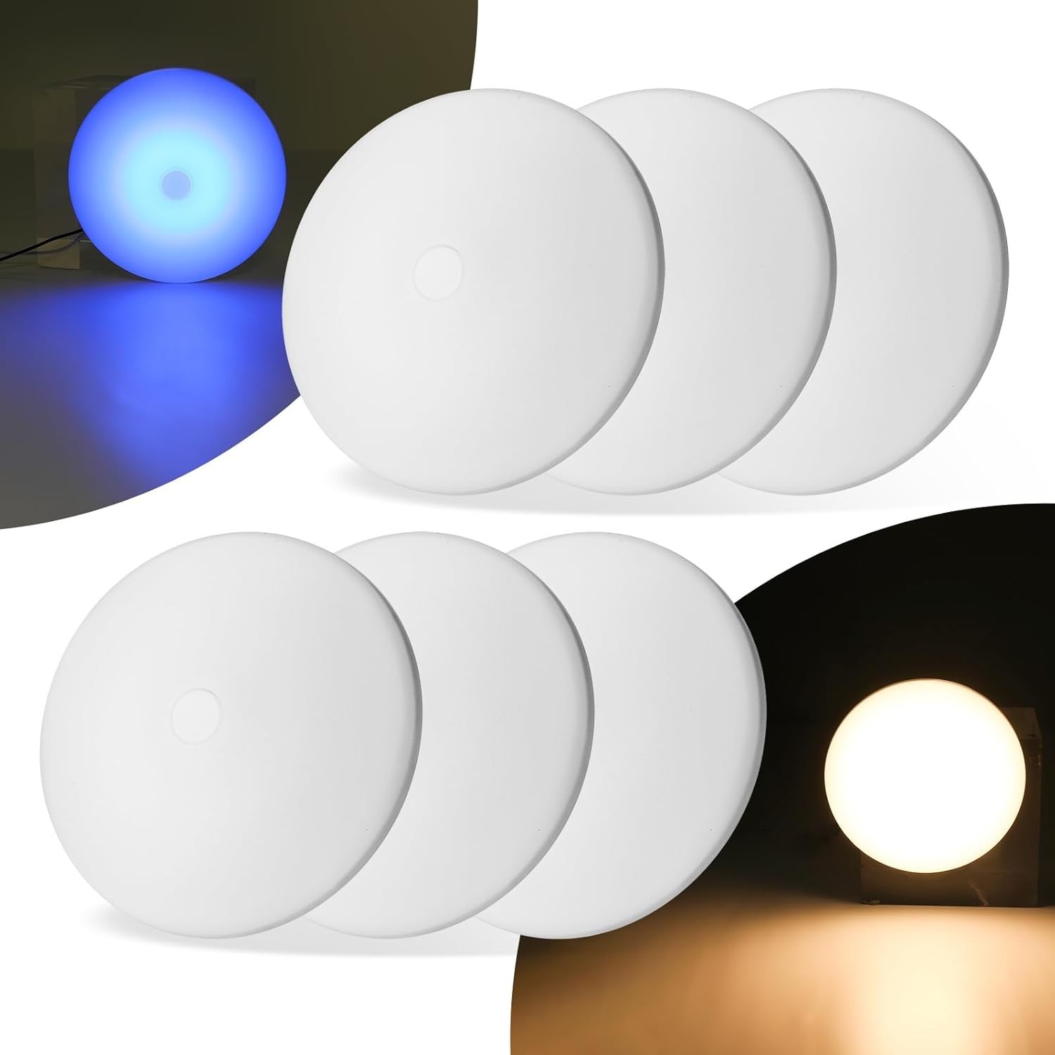 RV Ceiling Light 12V, 4.5Inch RV Light Interior, Dimmable Puck Dome Lights fo...