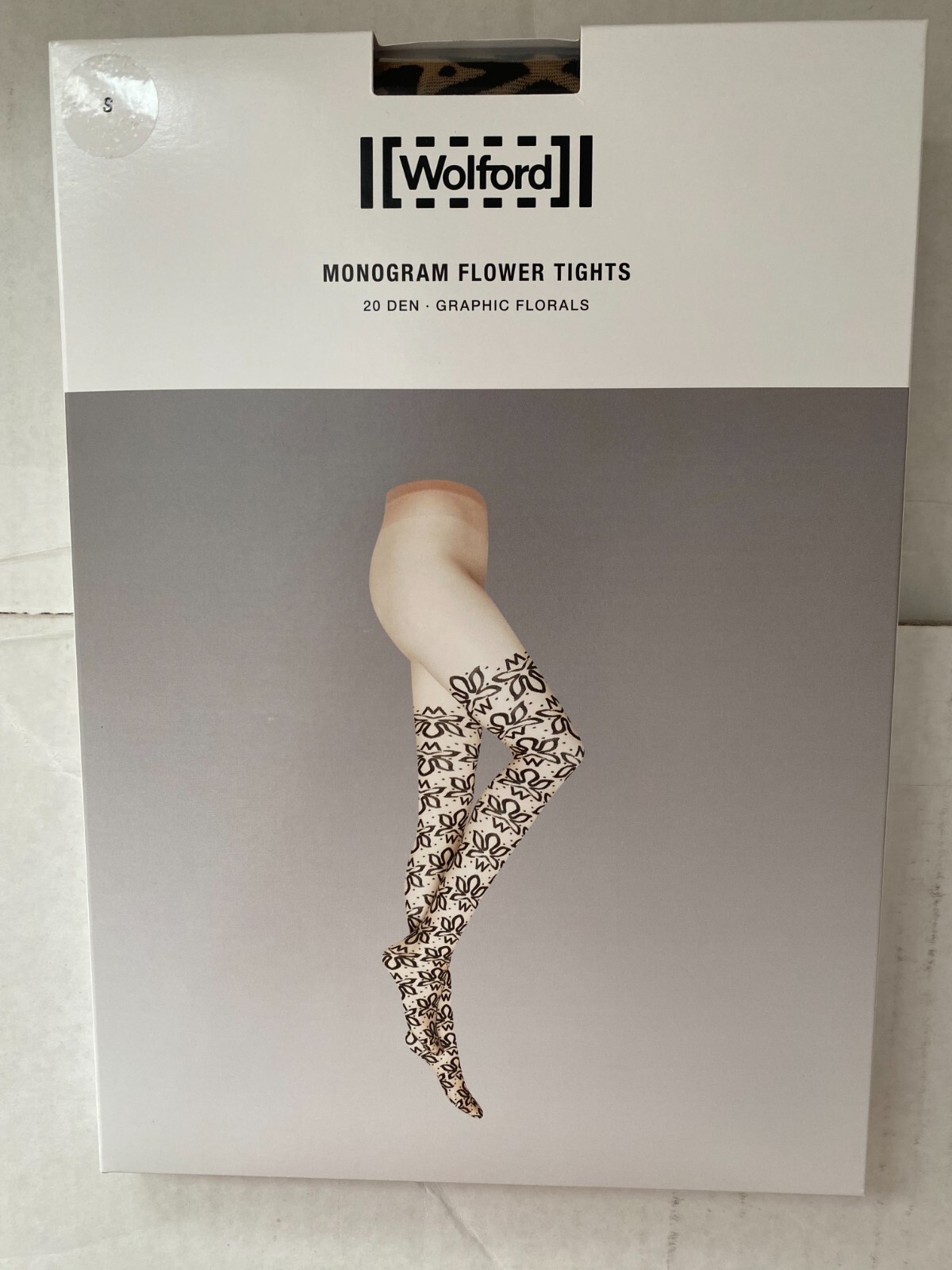 Wolford Monogram Flower Tights (Brand New)