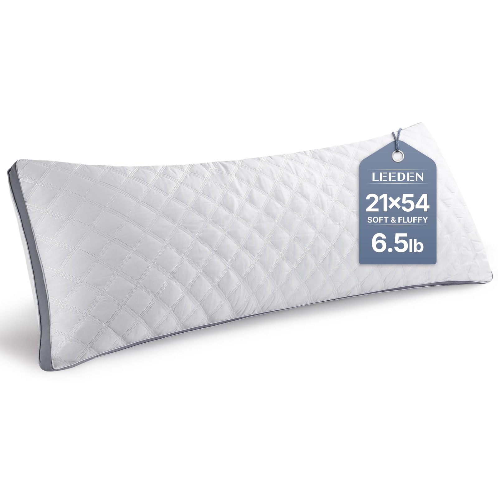 20 x 54 Inch Body Pillow Insert Soft Polyester Full Body Support For Side Sle...