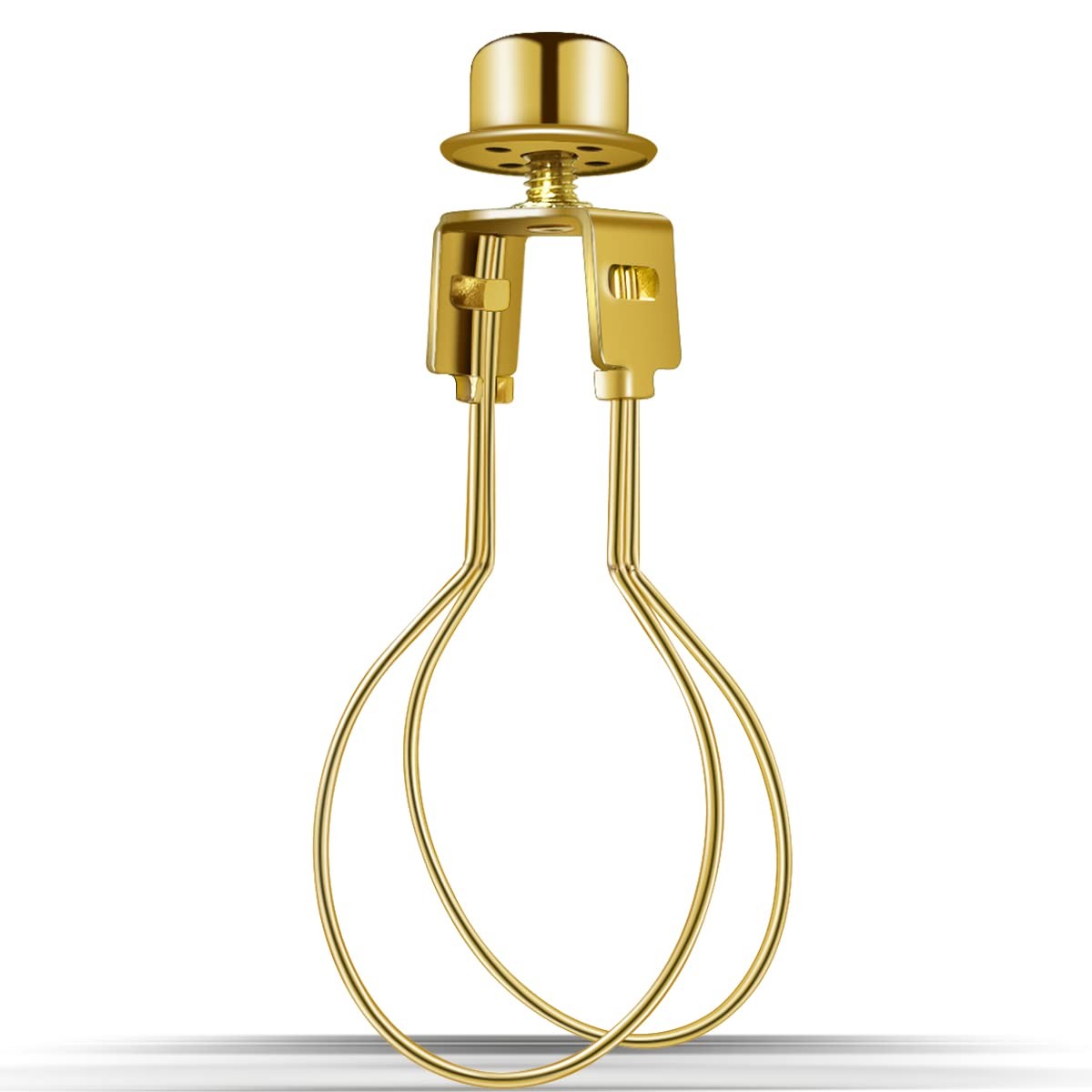 Lamp Holder for Clip-on Light Bulbs with Levellers, 1.2*2.1*4.3 in, Gold