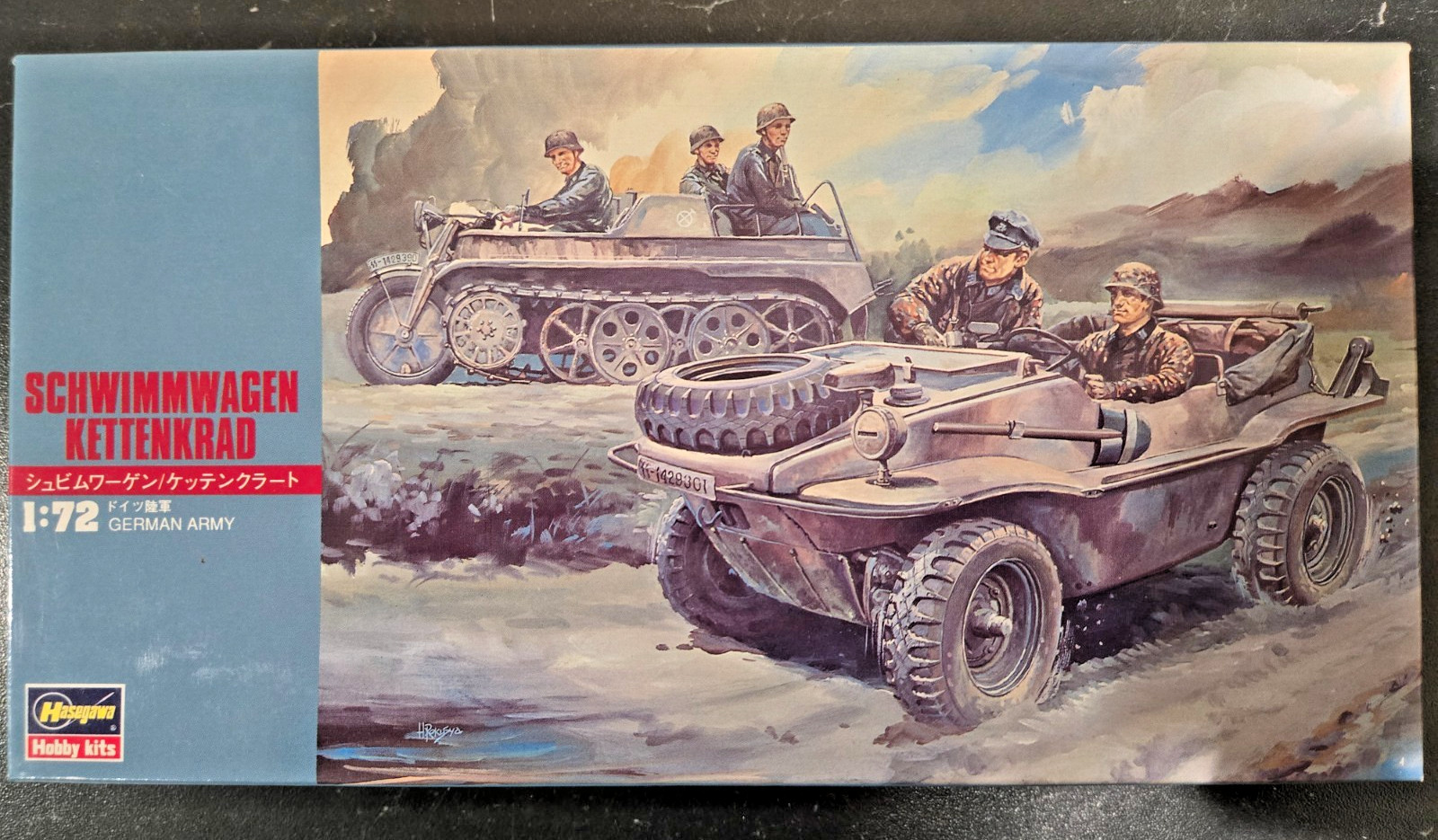 1/72 WW2 German Schwimmwagen & Kettenkrad - Hasegawa 31113/MT13