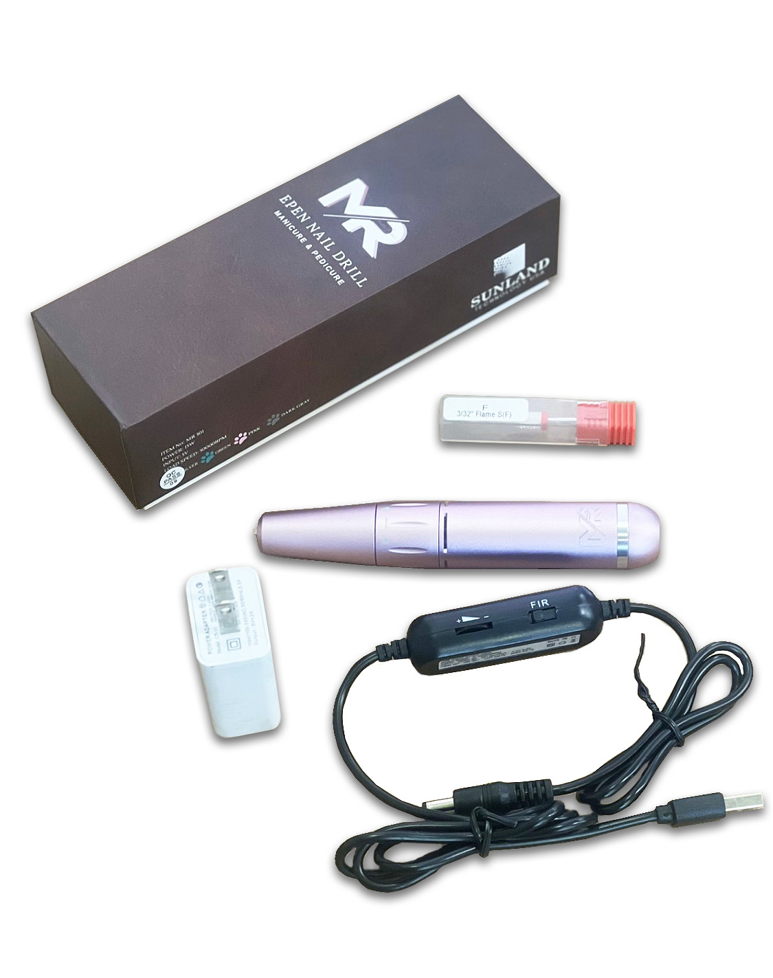MR EPEN Nail Drill File Tool Handpiece Manicure & Pedicure - Silver