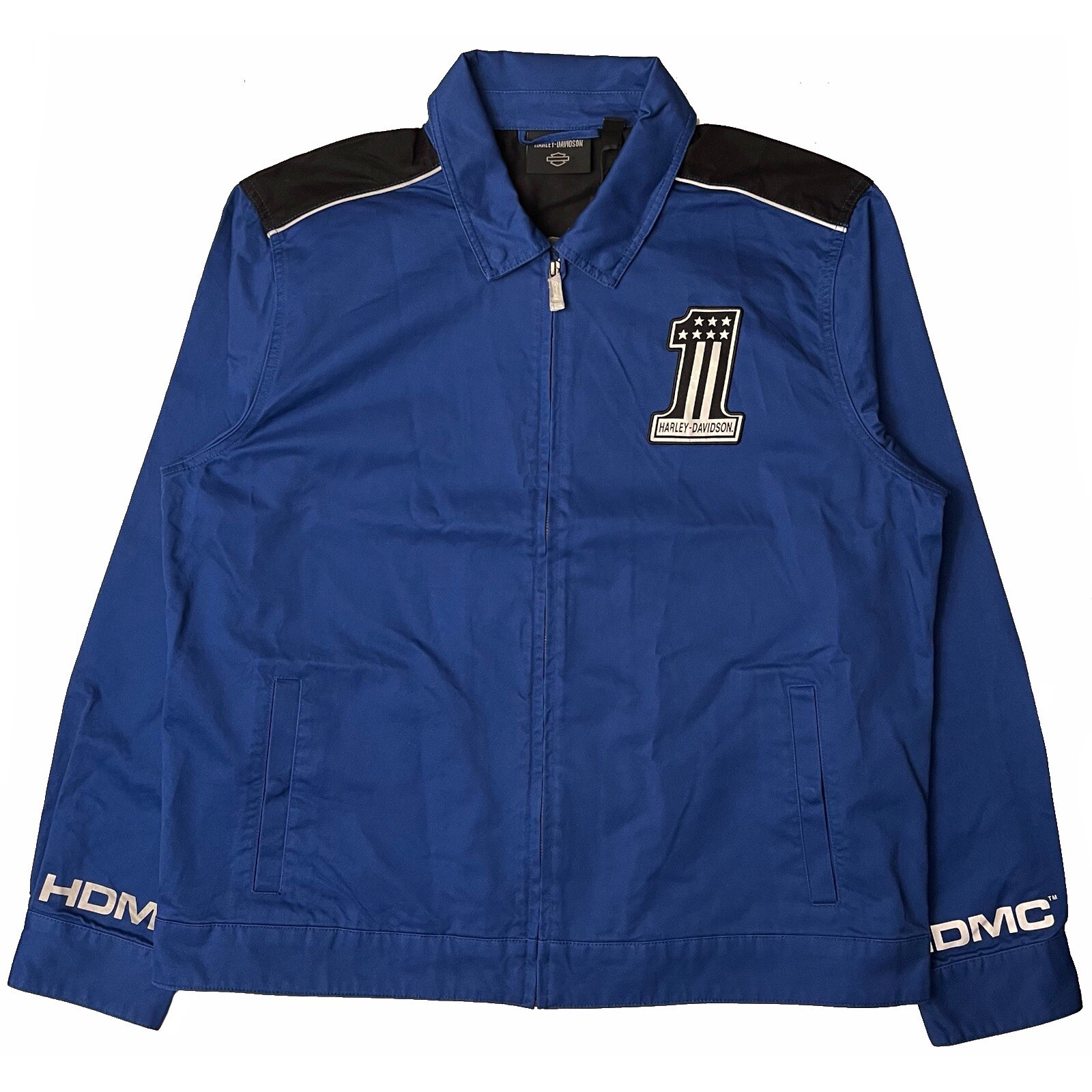 Men’s XL - Harley Davidson #1 Full-Zip Work Jacket - Blue
