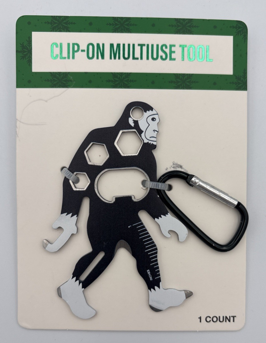 Bigfoot Stainless Steel Keychain Multi tool Bottle Opener