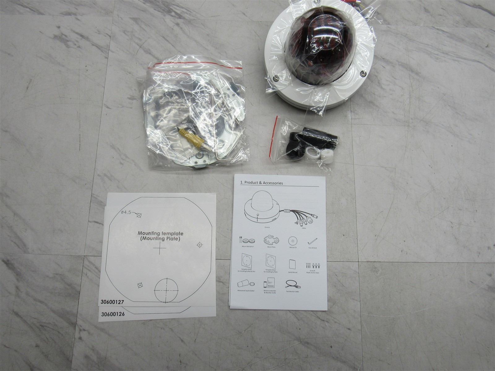 NEW ClickIt 3100 Series Mini IP Dome Camera 3152-7311 With Installation Kit