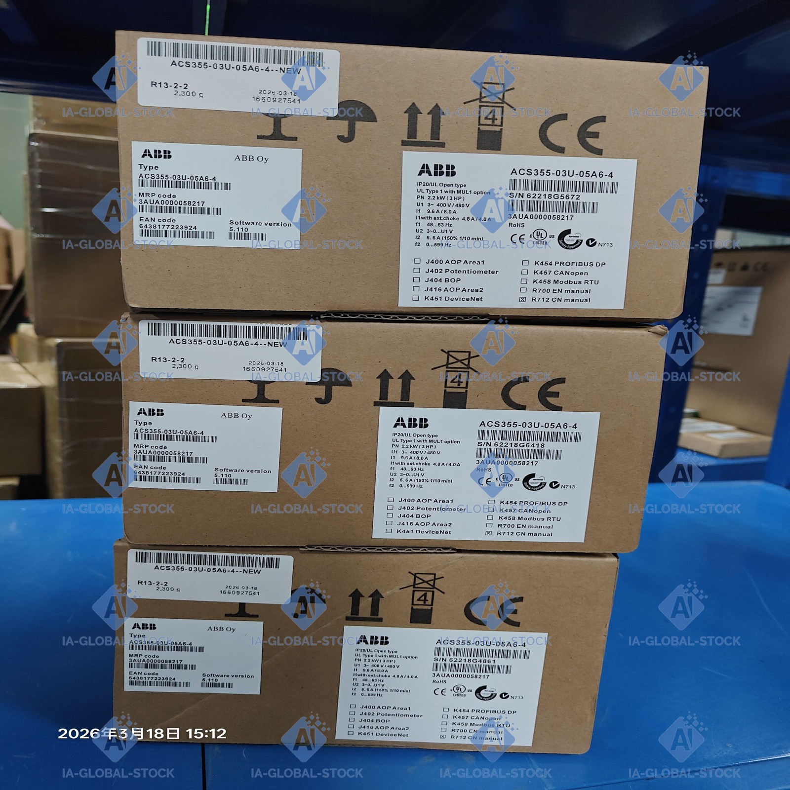 One NEW ABB ACS355-03U-05A6-4 + Free Delivery High Quality