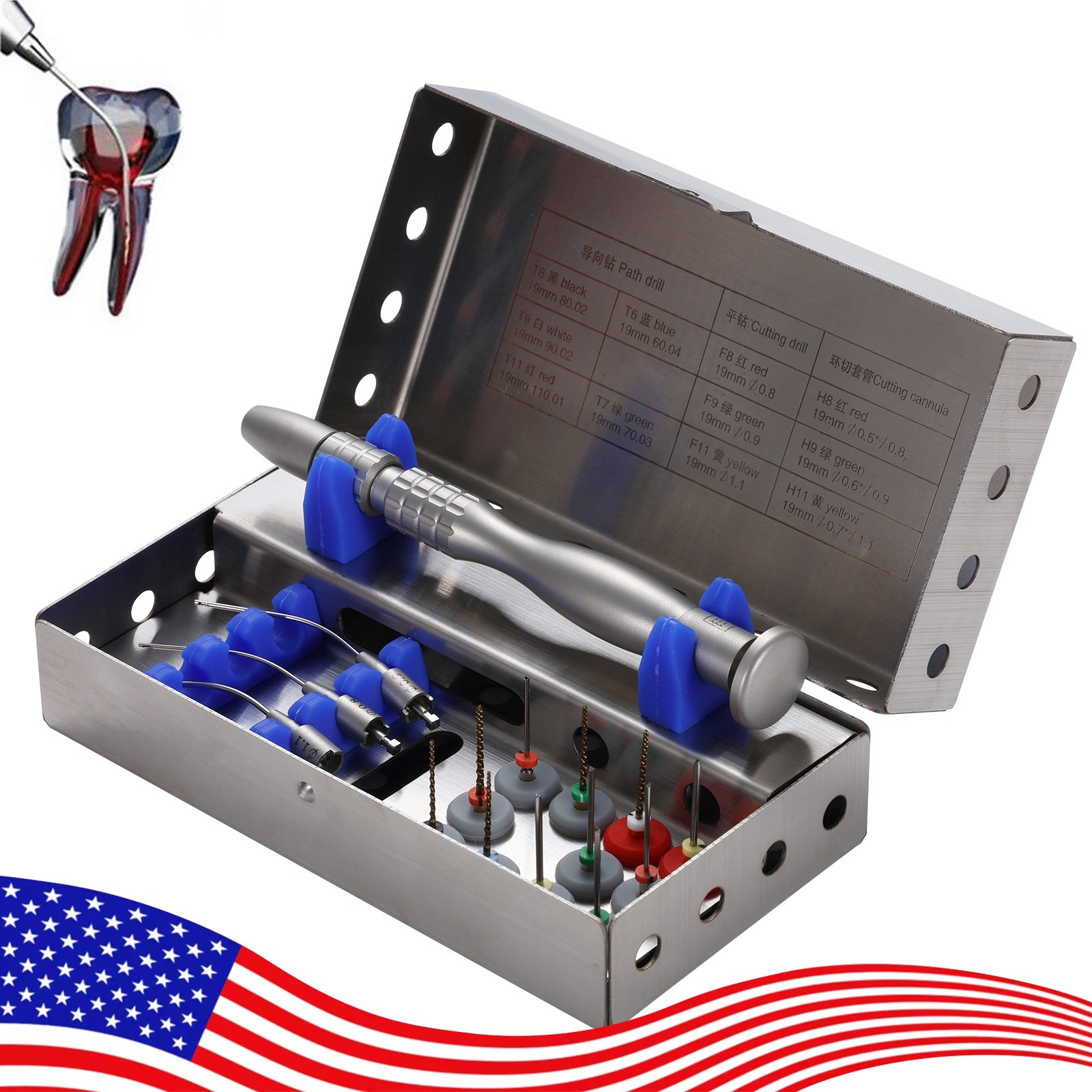 Dental Root Canal File Extractor Broken Files Removal Kit Endo Rescue Retrieval