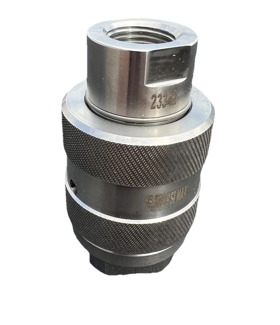 Inline High Pressure Swivel, 1/2" NPTF x 1/2" NPTF, 15,000 PSI
