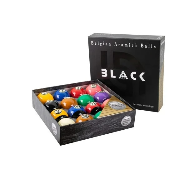 Aramith Tournament Black TV Billiard Pool Ball set 2 1/4"
