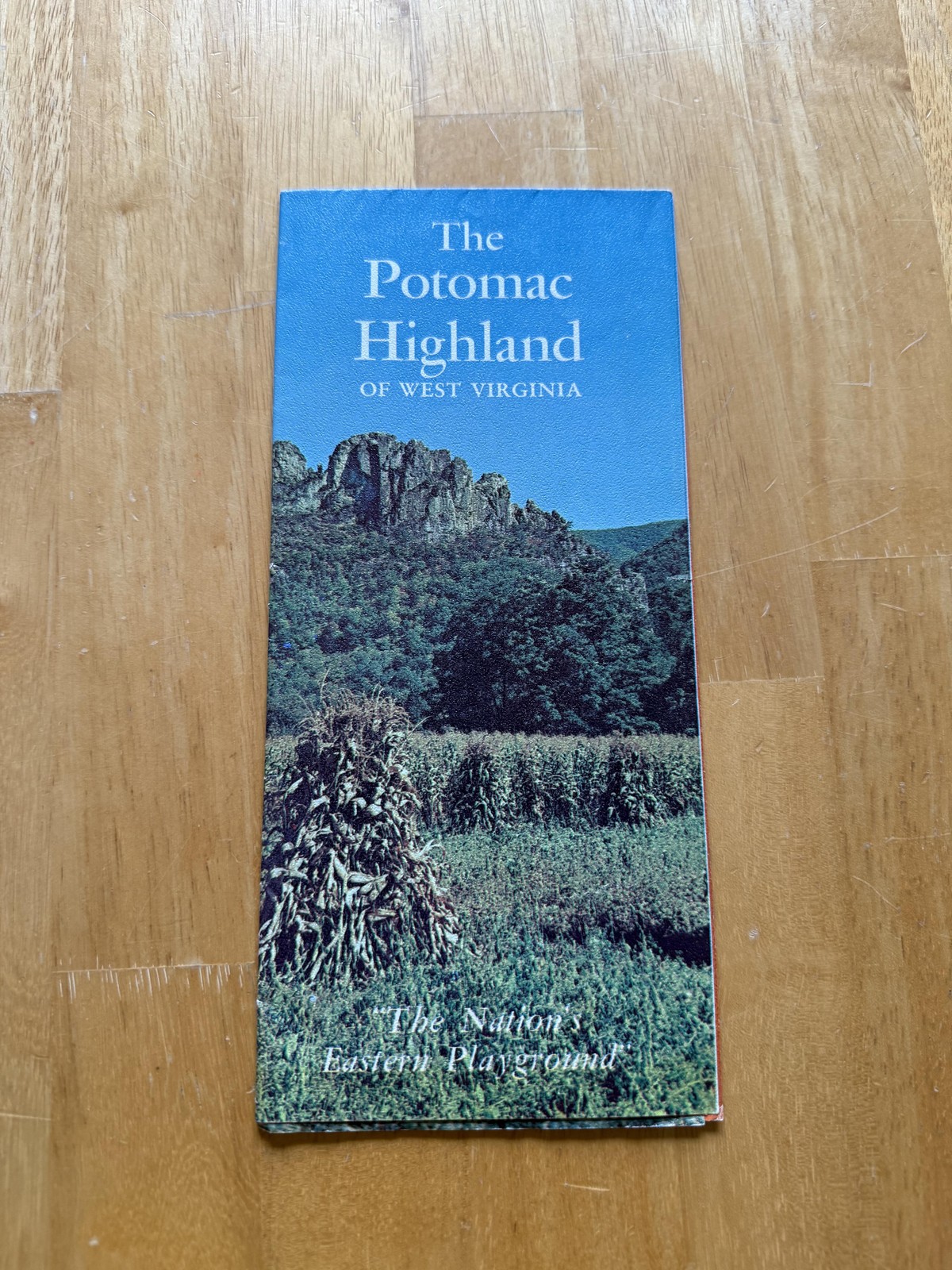 Vintage Potomac Highland West Virginia Travel Guide Map Folded Brochure USA