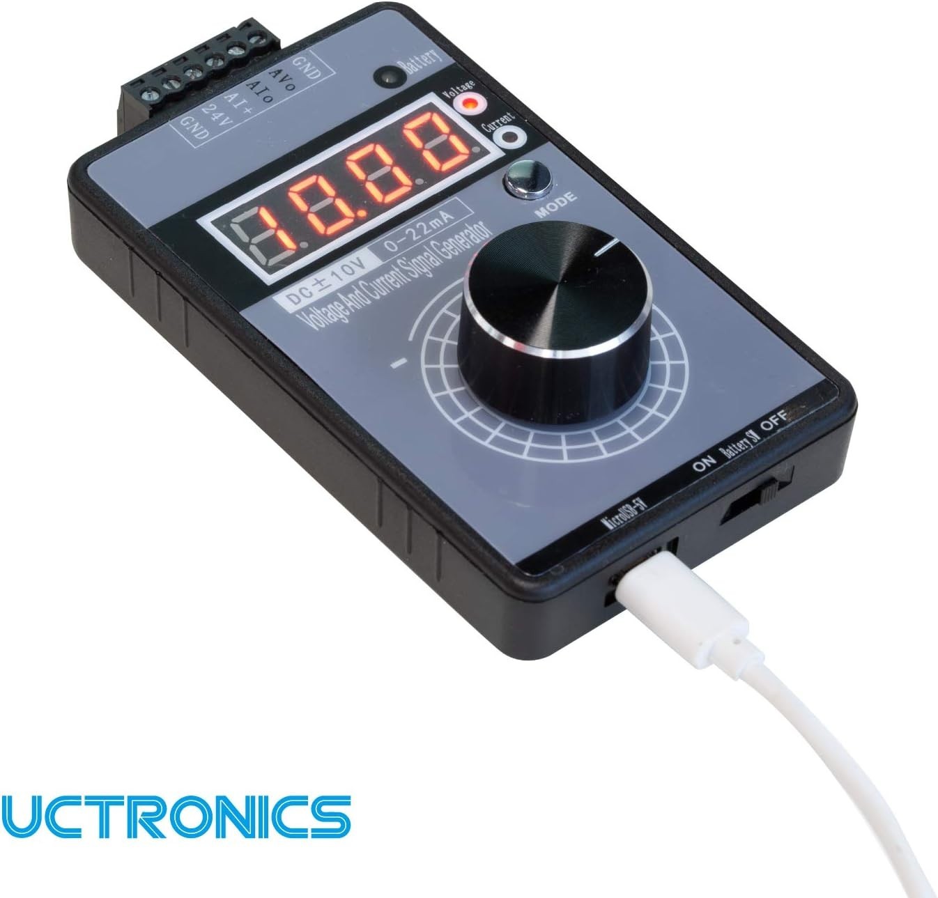 DC ±10V 0/4-20mA Current Voltage Signal Generator, USB Power Supply Interface...