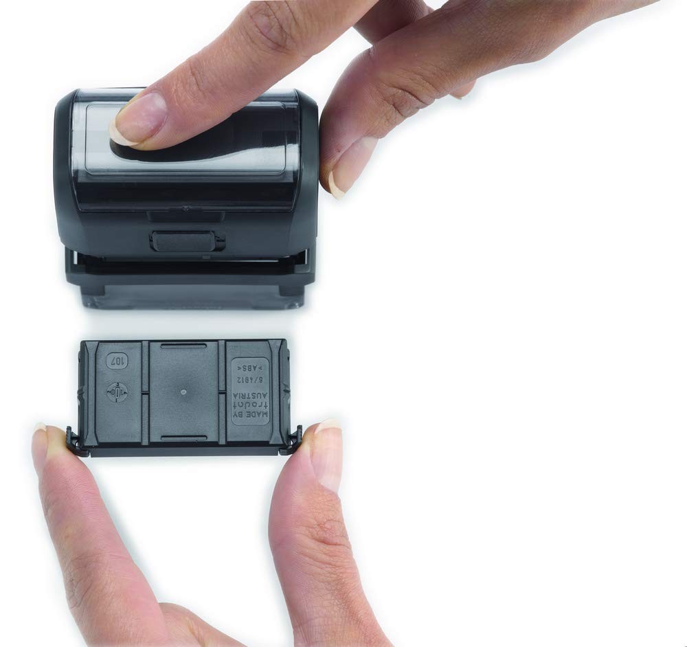 Trodat 4912 Replacement Ink Pad Blue for Office Rubber Stamp Easy Change 2 Pack
