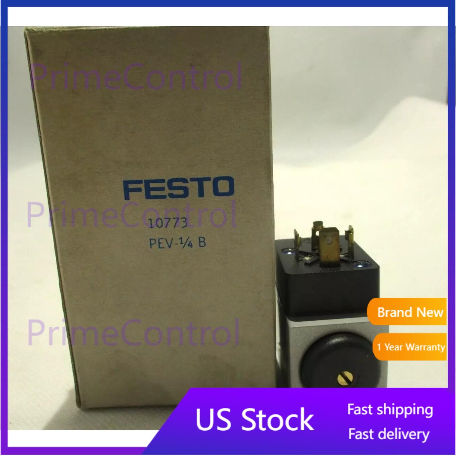 US FREE TAX New Festo PEV-1/4-B 10773 Pressure Switch