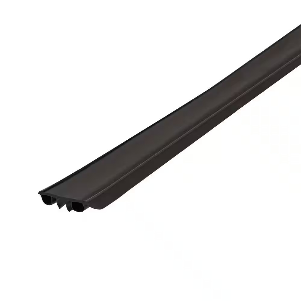 0.375 In. X 36 In. Brown Vinyl Concealed Screw/Nail-On Door Bottom Weatherstripp