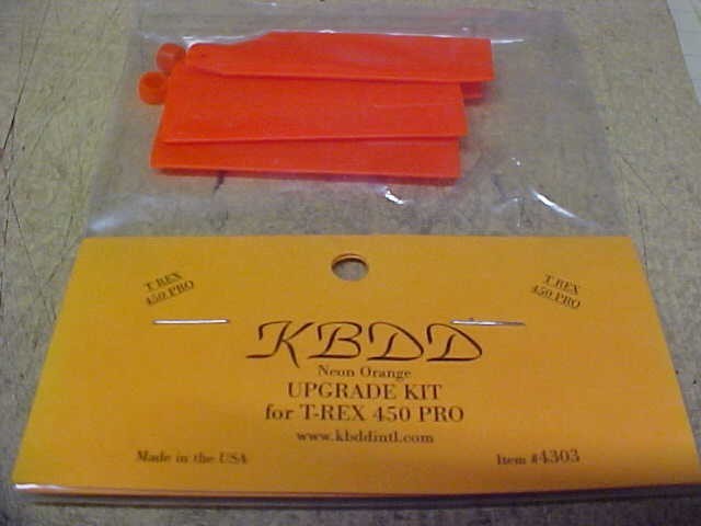 KBDD 4303 = UPGRADE KIT FOR T-REX 450 PRO - NEON ORANGE